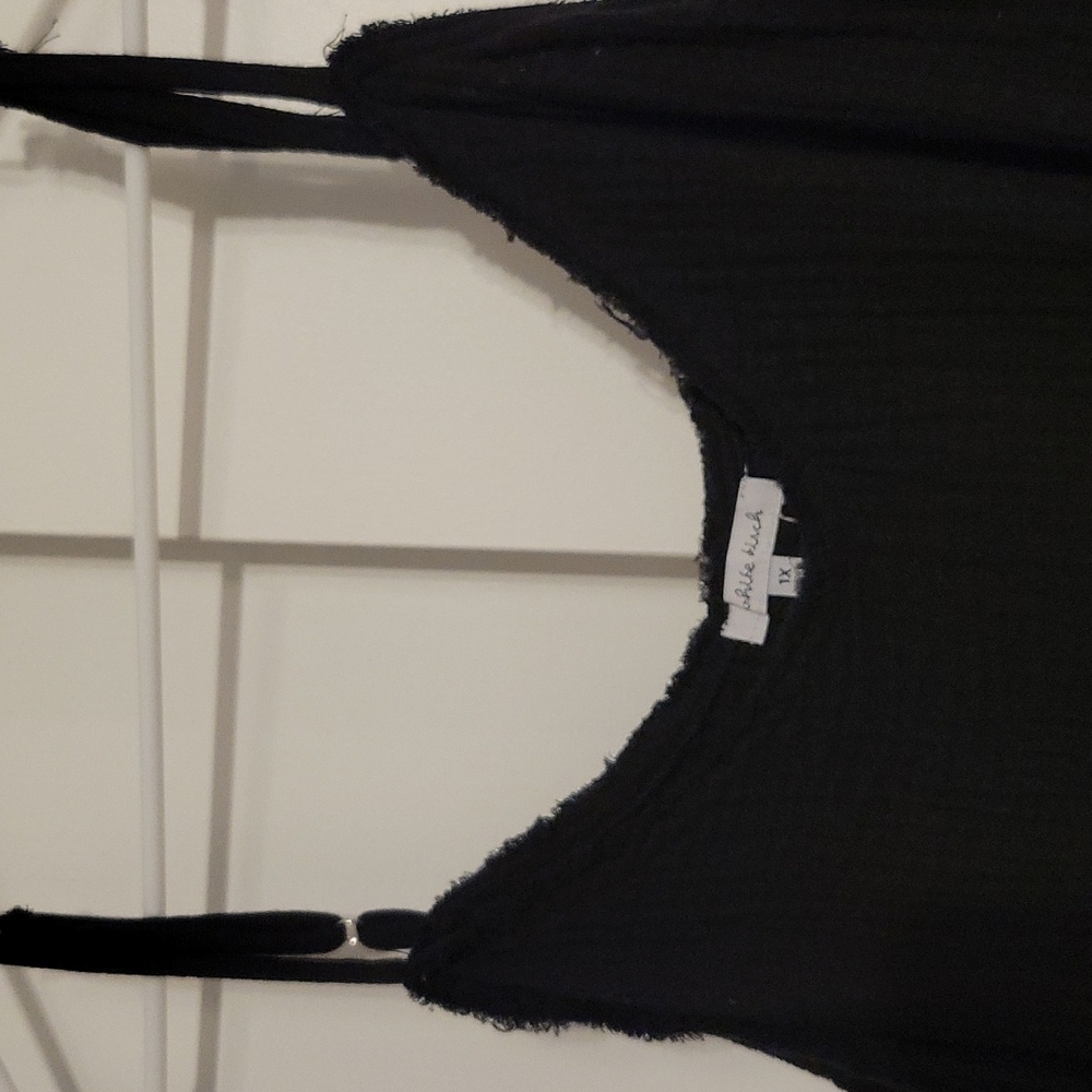NWOT 1X White Birch waffle tank
